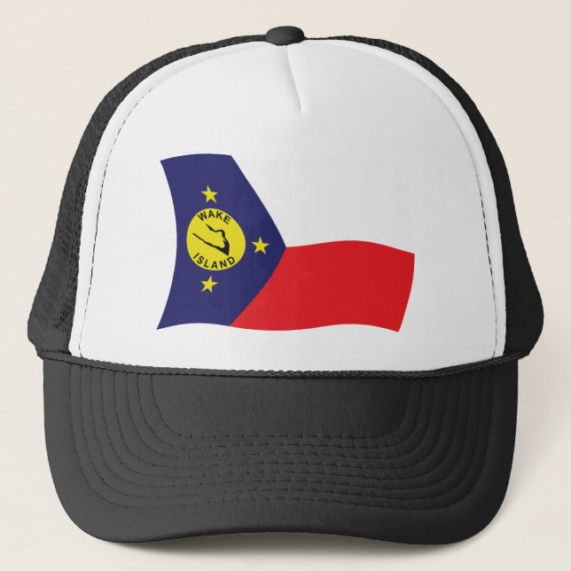 Boné Bandeira da Ilha Wake Chapéu (Frente)