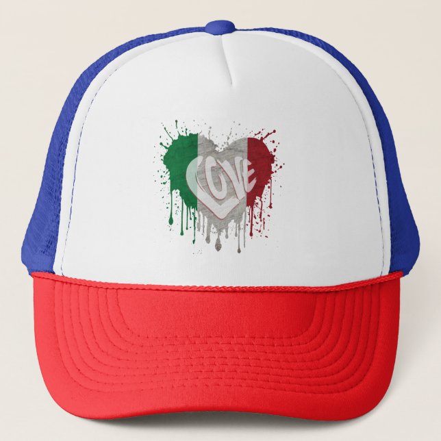 Boné Bandeira da Itália Amor (Frente)
