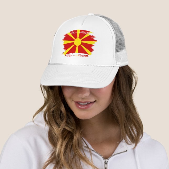 Boné Bandeira da Macedônia do Norte (In Situ)