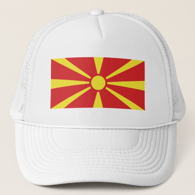 Boné Bandeira da Macedônia do Norte (Frente)