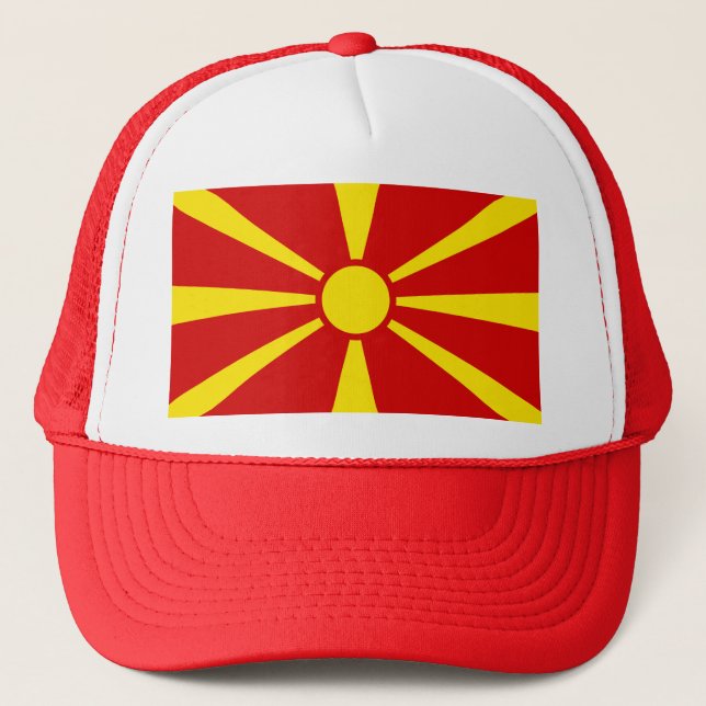 Boné Bandeira da Macedônia do Norte (Frente)