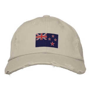 Boné Bandeira da Nova Zelândia bordado que