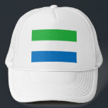 Boné Bandeira da Serra Leoa<br><div class="desc">Bandeira patriótica da Serra Leoa.</div>