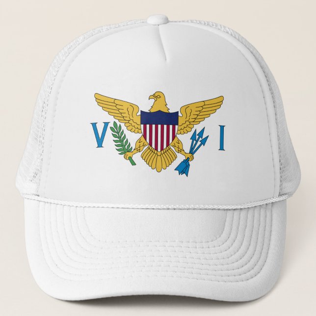 Boné Bandeira das Ilhas Virgens dos Estados Unidos (Frente)
