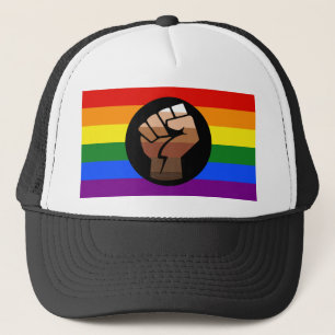 Boné Bandeira das pessoas queer do SlipperyJoe punho er