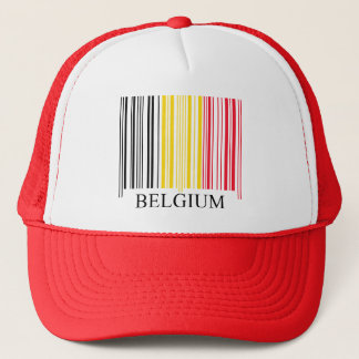 Boné Bandeira de Bélgica do código de barras