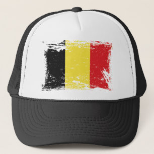 Boné Bandeira de Bélgica do Grunge