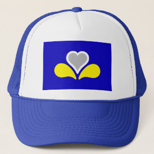 Boné Bandeira de Bruxelas, Bélgica Trucker Hat