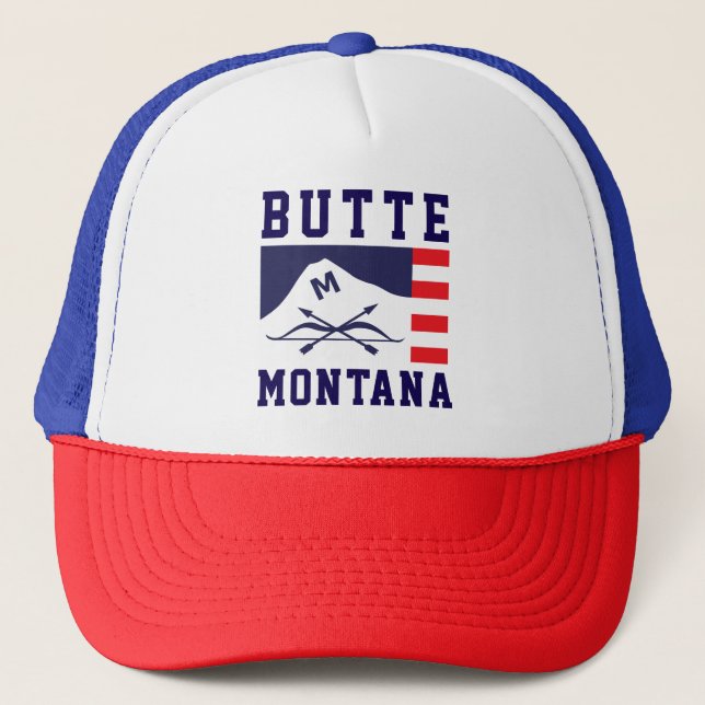 Boné Bandeira de Butte, Montana (Frente)