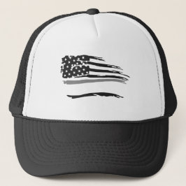 Boné Bandeira de Cinza dos Oficiais de Ondas Grunge