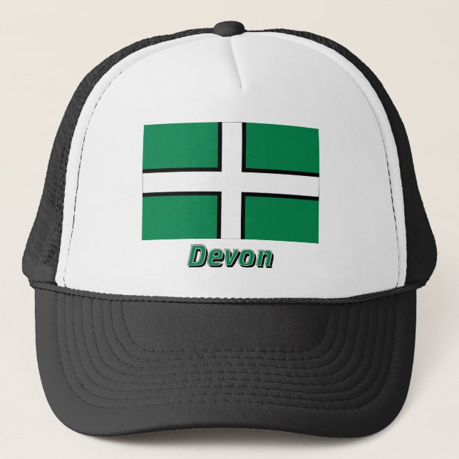 Boné Bandeira de Devon com nome (Frente)
