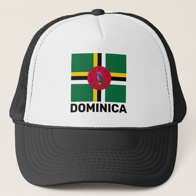 Boné Bandeira de Dominica orgulho (Frente)
