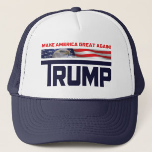 Boné Bandeira de Donald Trump E.U.