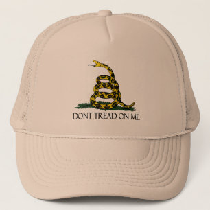 Boné Bandeira de Gadsden, fundo amarelo
