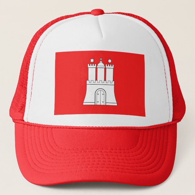 Boné Bandeira de Hamburgo Trucker Hat (Frente)