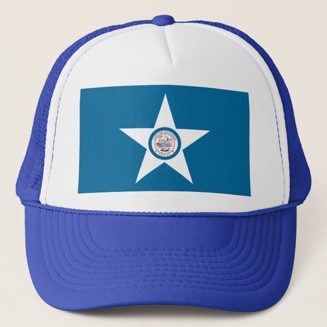 Boné Bandeira de Houston, Texas Trucker Hat (Frente)