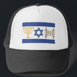 Boné Bandeira de Israel<br><div class="desc">Modelo de chapéu</div>