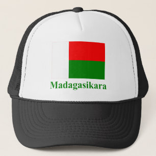 Boné Bandeira de Madagascar com nome em malgaxe