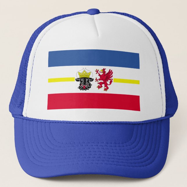Boné Bandeira de Mecklenburg-Western Pomerania Trucker  (Frente)