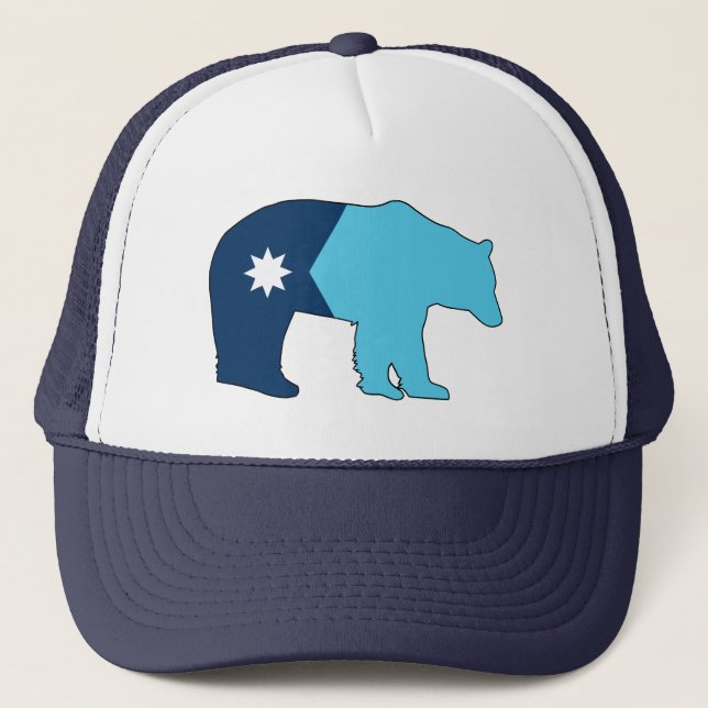 Boné Bandeira de Minnesota Urso (Frente)