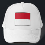 Boné Bandeira de Mônaco<br><div class="desc">Bandeira patriótica de Mônaco.</div>