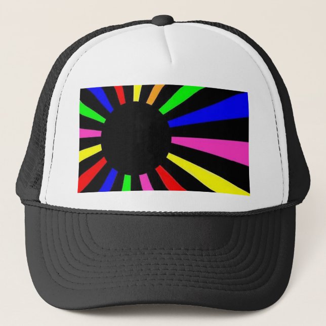 Boné Bandeira de néon do mundo (Frente)