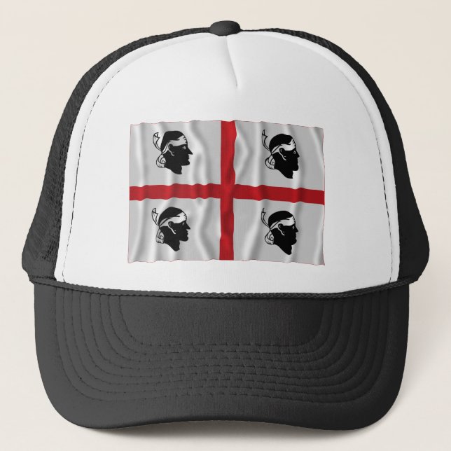 Boné Bandeira de ondulação de Sardegna (Frente)