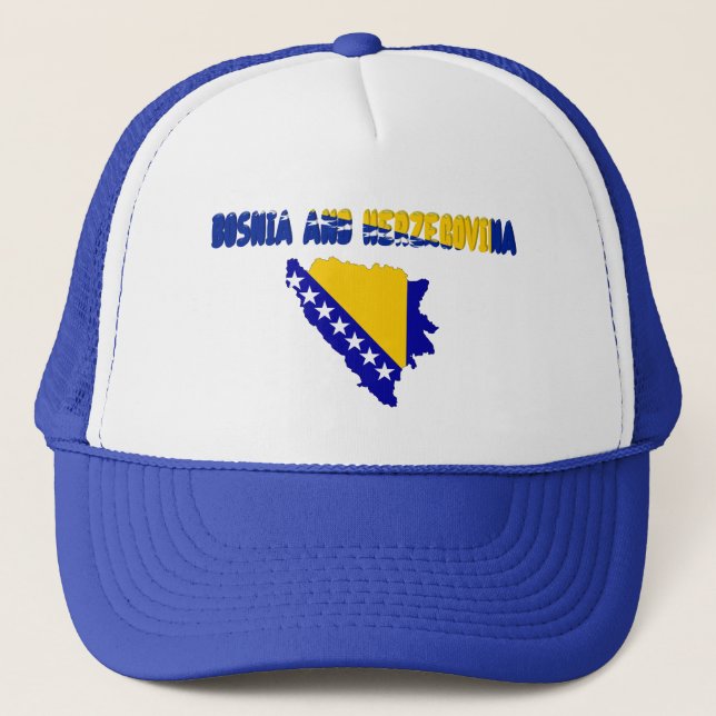 Boné Bandeira de país bosniana (Frente)