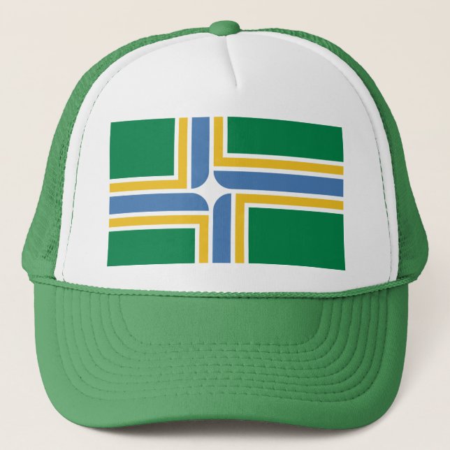 Boné Bandeira de Portland, Oregon Trucker Hat (Frente)