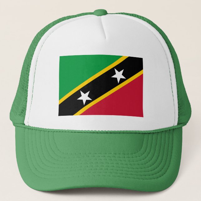 Boné Bandeira de São Cristóvão e Nevis (Frente)
