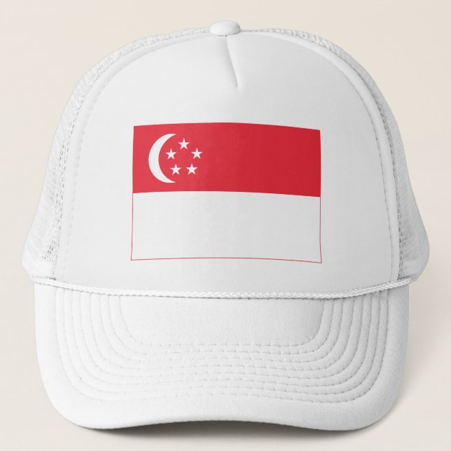 Boné Bandeira de Singapura (Frente)