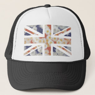 Boné Bandeira de Union Jack Ingleses da flor dos