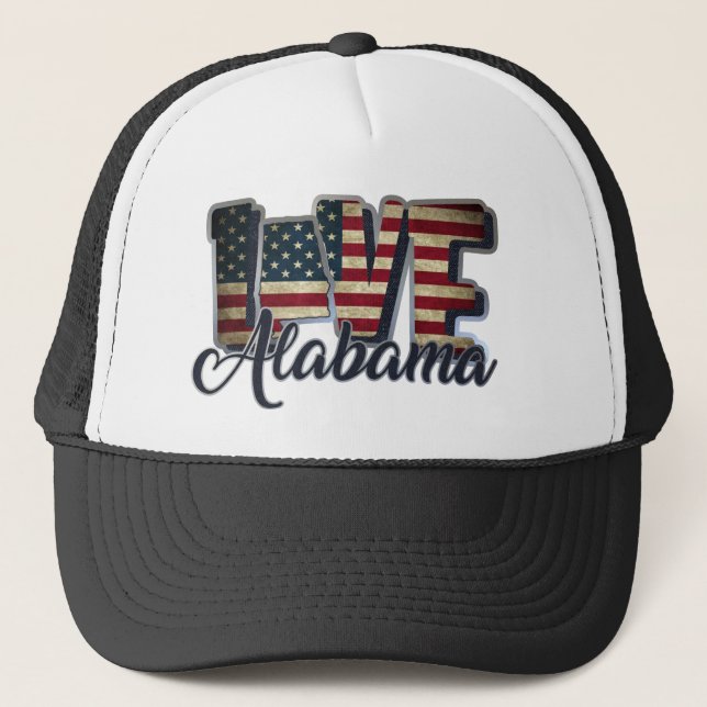 Boné bandeira do Alabama (Frente)