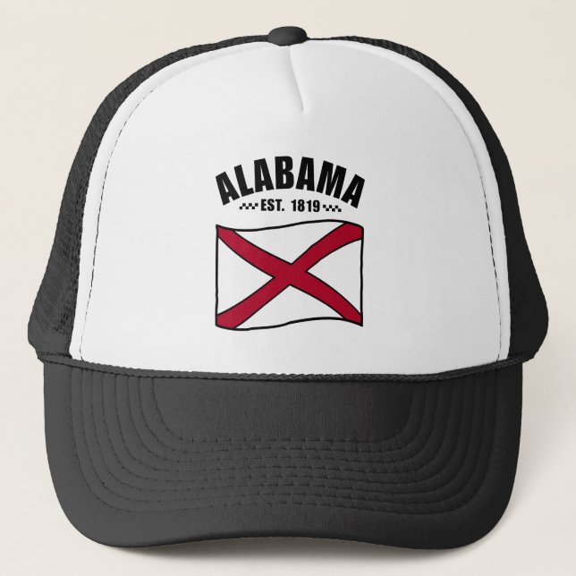 Boné bandeira do Alabama EUA (Frente)