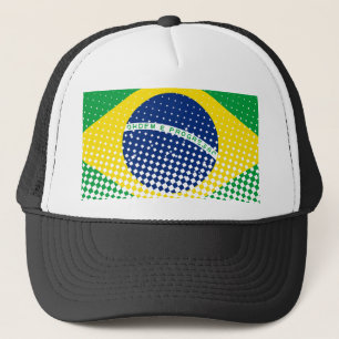 Boné Bandeira Do Brasil Com Efeito De Meia-Tonalidade