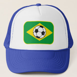 Boné Bandeira do Brasil Esboço de futebol