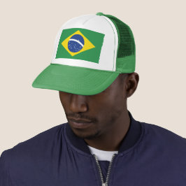 Boné Bandeira do Brasil Orgulho Patriótico Moda Festiva