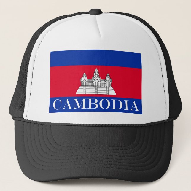 Boné Bandeira do Camboja (Frente)