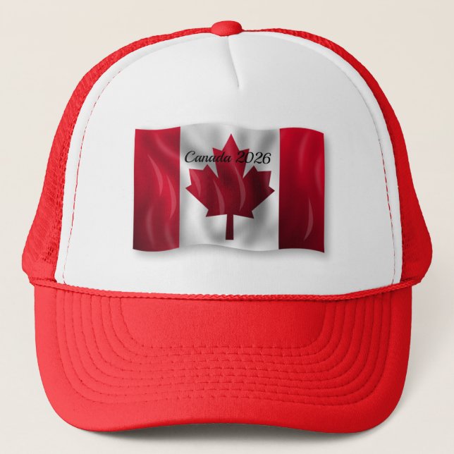 Boné Bandeira do Canadá  (Frente)