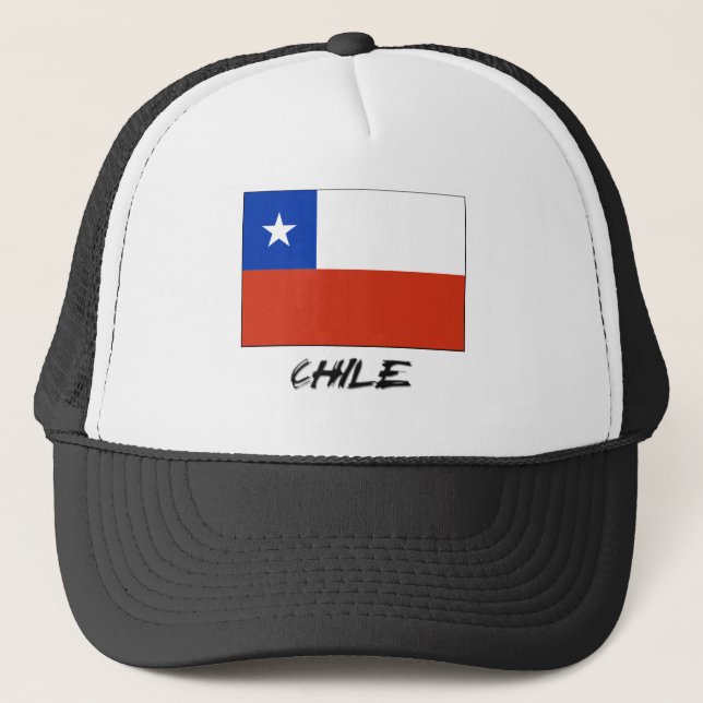 Boné Bandeira do Chile (Frente)