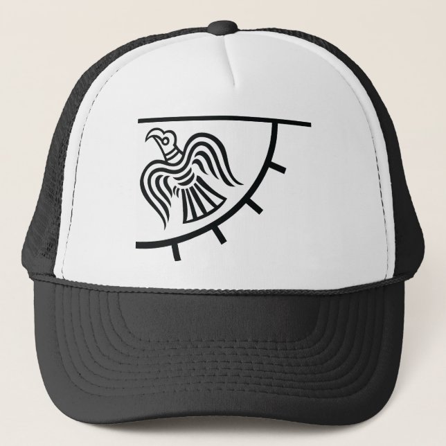 Boné Bandeira do corvo (bandeira de Viking) (Frente)