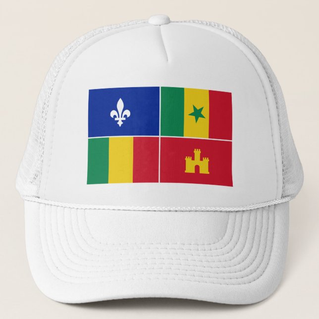 Boné bandeira do crioulo da Louisiana (Frente)
