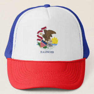Boné Bandeira do Estado de Illinois
