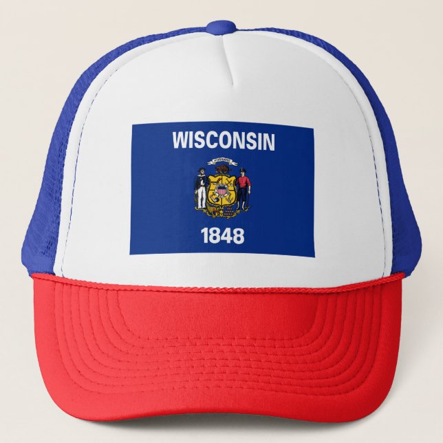 Boné Bandeira do Estado de Wisconsin (Frente)