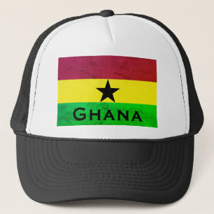 Boné Bandeira do Gana (África Ocidental)