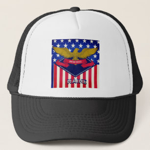 Boné Bandeira do Maine EUA