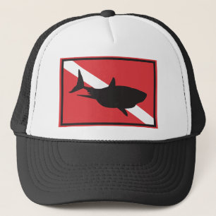 Boné Bandeira do mergulho do tubarão