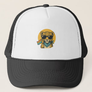 Boné Bandeira do Orgulho do Leopardo Arco-íris Design V
