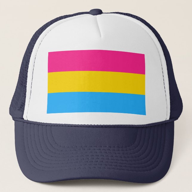 Boné Bandeira do Orgulho Pansexual LGBTQ (Frente)