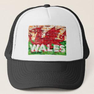 Boné Bandeira do País de Gales em Brick